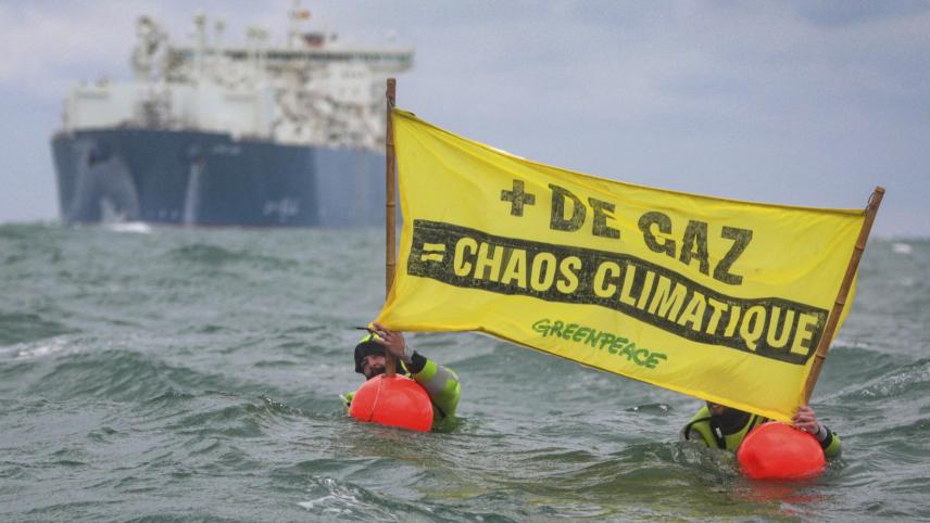 <p>Greenpeace nimmt die Gasindustrie in die Pflicht.</p>