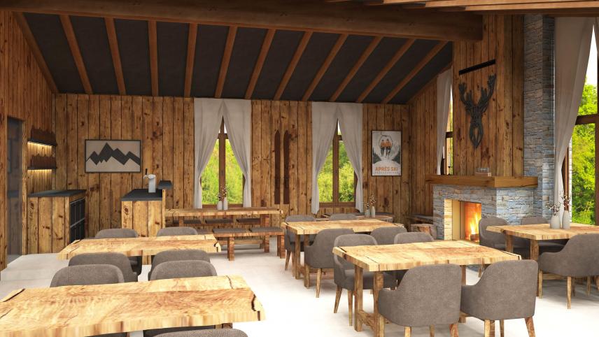 <p>Der Wintergarten des Biermuseums wird nach den Umbauarbeiten einer Alpenhütte gleichen.</p>