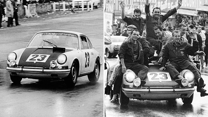 <p>Porsche feierte mit einem Streich 1967 den Sieg beim Klassiker in den Ardennen.</p>