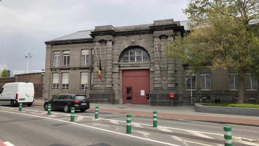 <p>Ein Blick von außen auf die Haftanstalt in Mechelen: Am Freitag wurde dort gestreikt.</p>