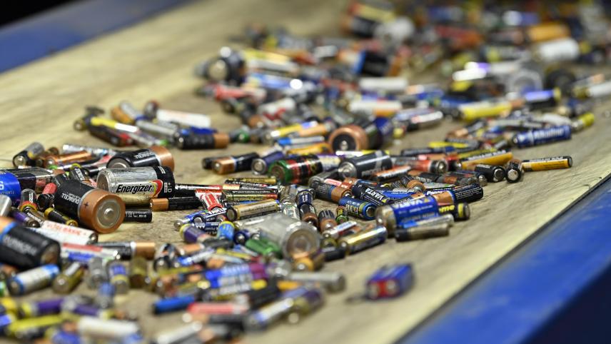 <p>In der Bebat-Niederlassung in Tienen werden die Batterien recycelt.</p>