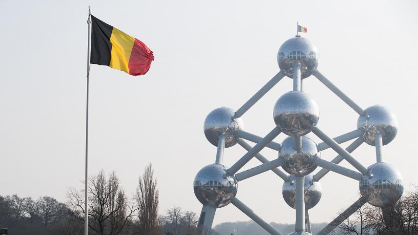 <p>Ein Blick auf das Atomium in Brüssel</p>