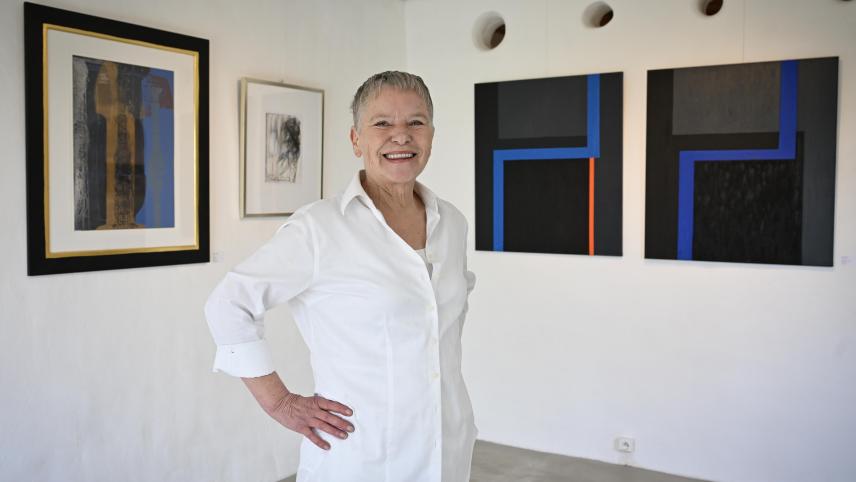 <p>Inge Sauren blickt stolz auf 30 Jahre Atelier I.S. zurück.</p>