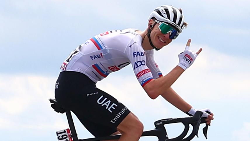 <p>Teuflisch gut: Tadej Pogacar lässt sich auch durch einen Platten nicht aufhalten und gewinn beim Giro die zweite Etappe.</p>