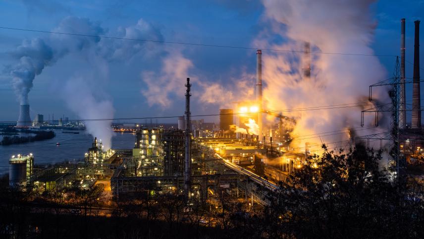 <p>ThyssenKrupp-Stahlwerk in Duisburg. Die derzeitige wirtschaftliche Malaise in Deutschland betrifft vor allem die Industrie.</p>