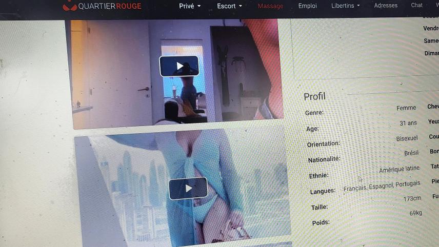 <p>Sexarbeit ist sehr lukrativ. Die Preise liegen zwischen 100 Euro und 160 Euro pro Stunde, wie Anzeigen auf der Plattform Quartierrouge (Bild) zeigen.</p>