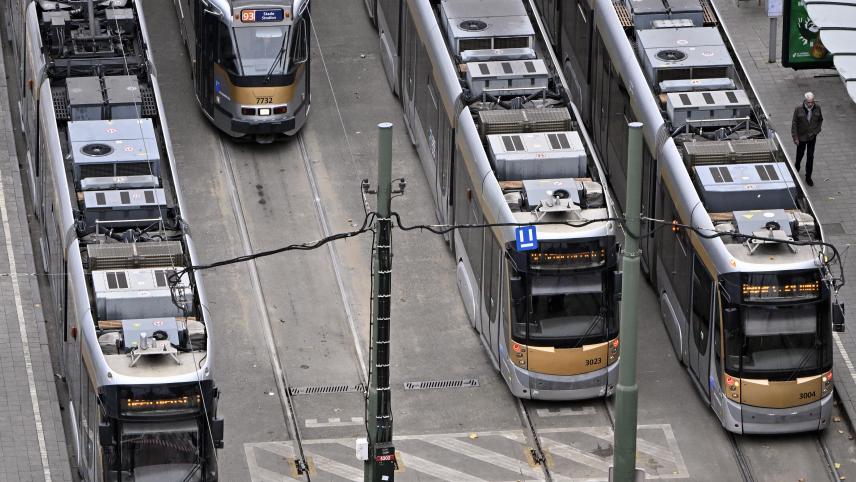 <p>Der Brüsseler Nahverkehr ist gestört.</p>
